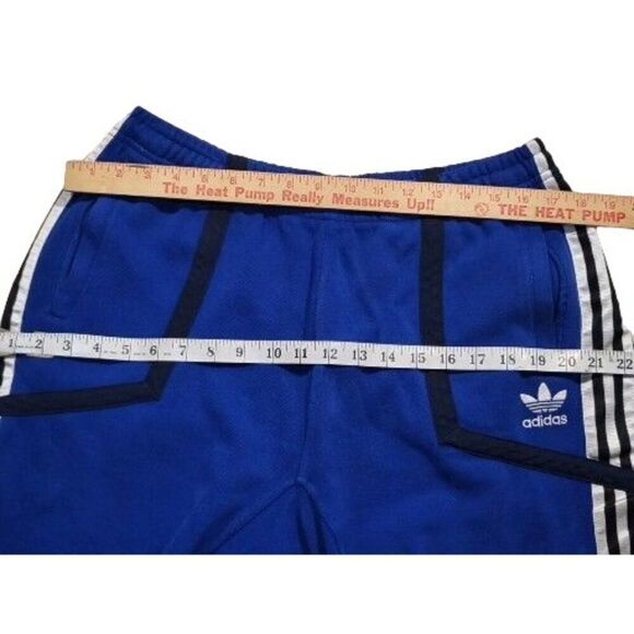 Adidas Multipurpose Shorts Men Sz L Blue White Drawstring Pockets Athleisure - Picture 4 of 7